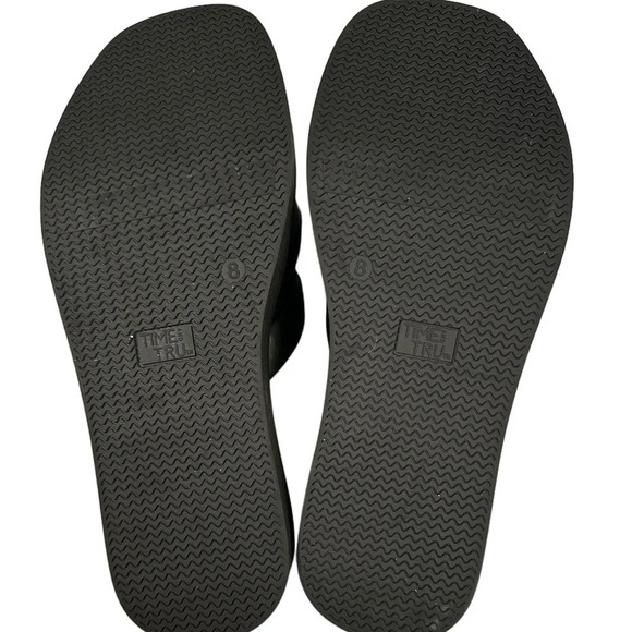 Black sandals with memory foam. NWOT - Picture 5 of 5